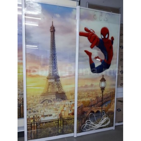 Раздвижные двери с фотопечатью человека паука А-29